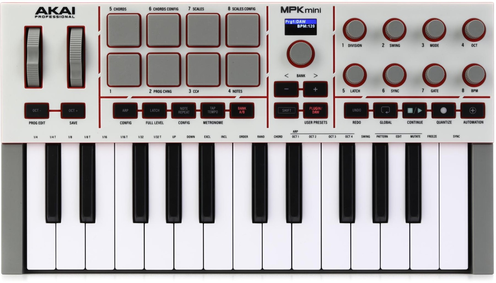Akai Professional MPK Mini IV MIDI Keyboard Controller – Gray