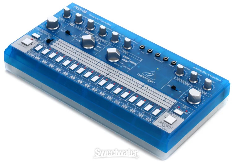 Behringer RD-6-BB Analog Drum Machine – Blue Translucent