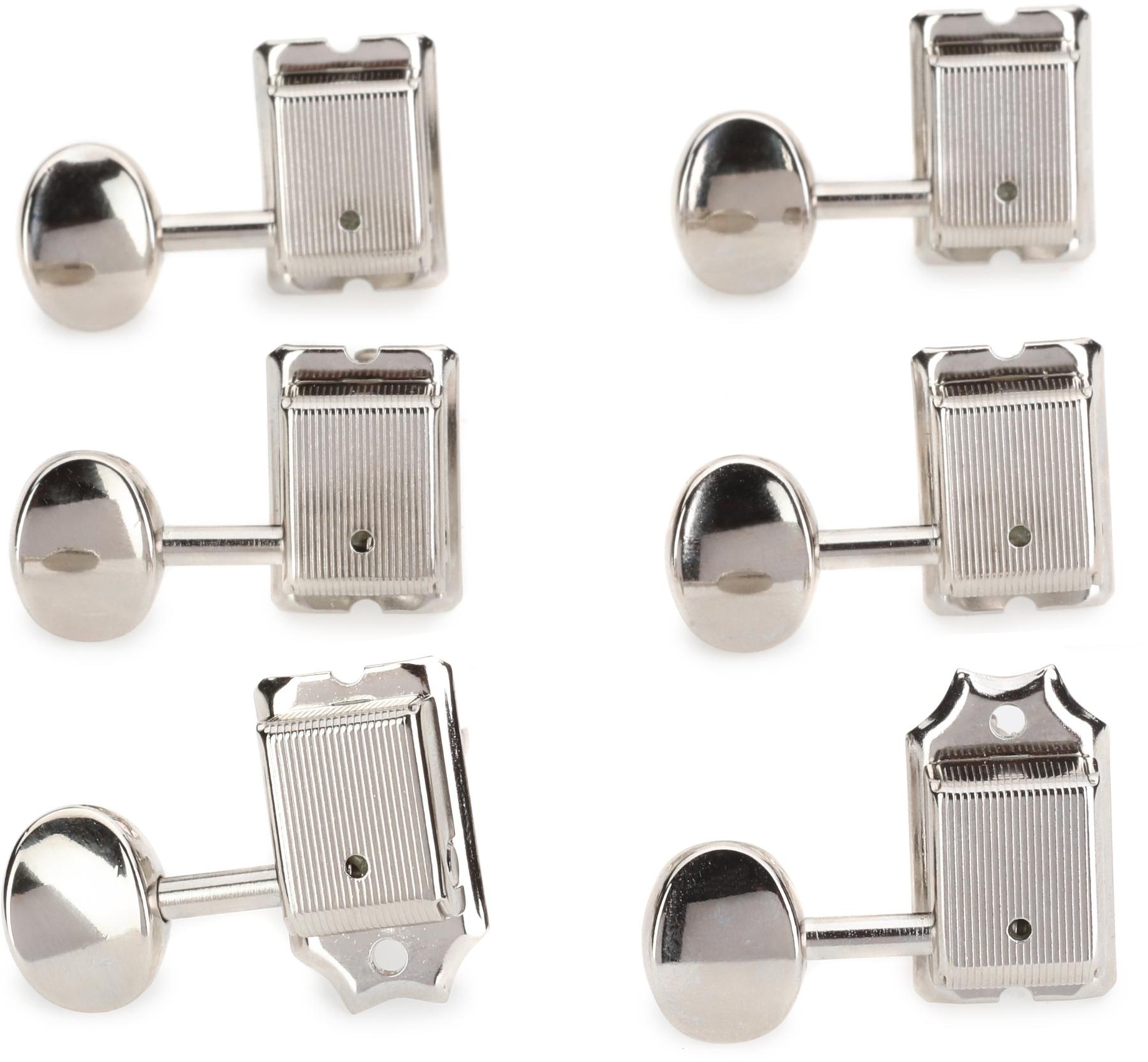 Gotoh SD91 Tuners – 6-in-line Nickel with Metal Buttons