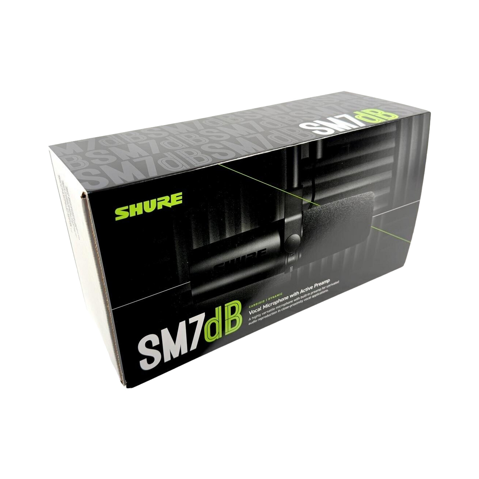 Shure SM7dB Dynamic Microphone Built in Preamp Streaming Podcast Recording Black