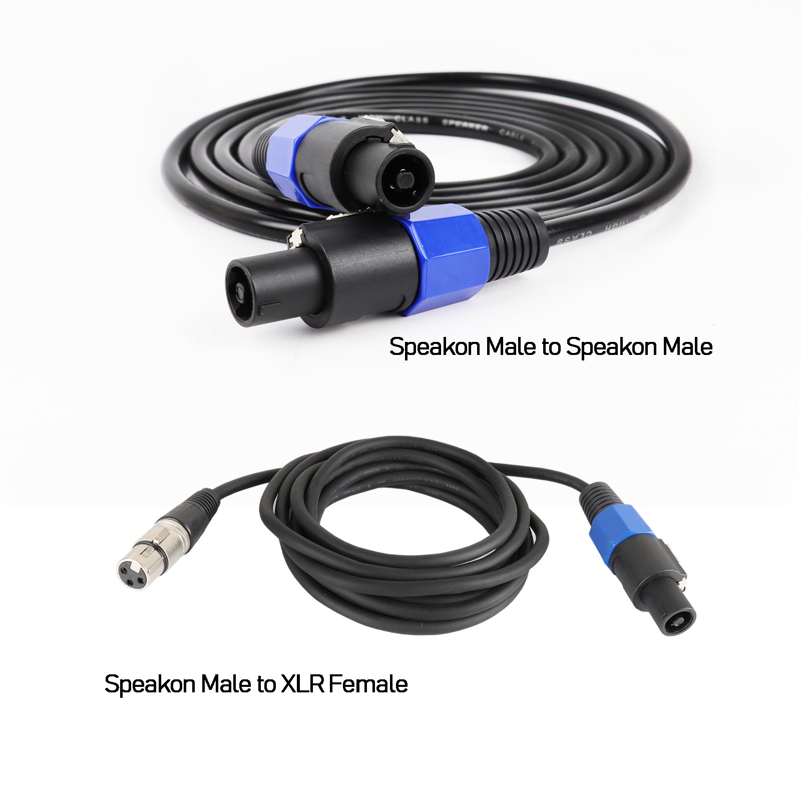 10 20 50 Feet Speakon to XLR Cable Pro PA DJ Stage Studio Speak-on Wire 16 Gauge