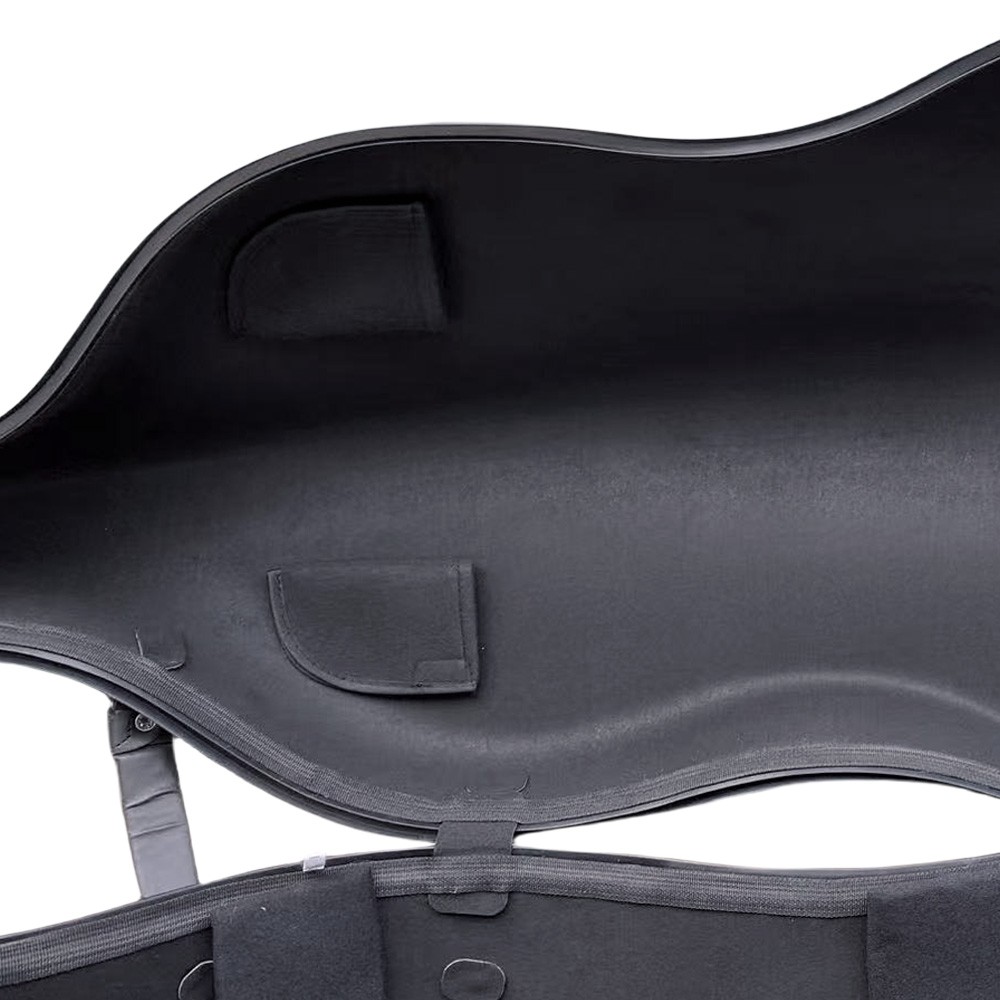 4/4 Full Size Cello Case Hybrid Carbon Fiber Gourd Style Rolling Hard Shell