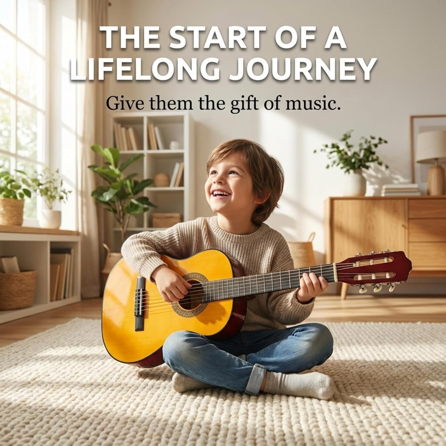 34″ Youth Acoustic Guitar + Lesson Program*-