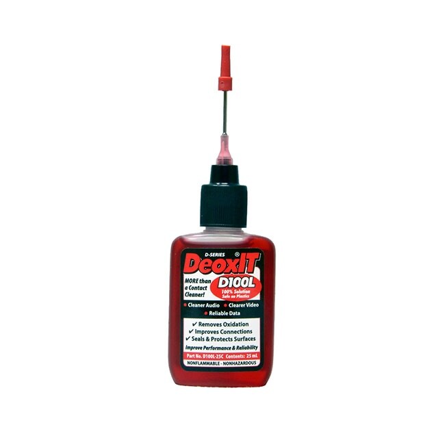 DeoxIT D100L-25C Precision Needle Applicator, More Than A Contact Cleaner, 25 mL