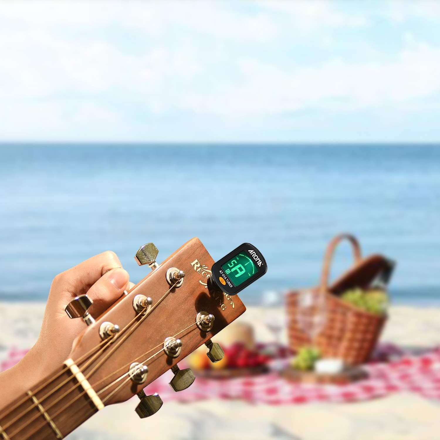 LCD Clip On Chromatic Acoustic Electric Guitar Bass Ukulele Banjo Violin Tuner