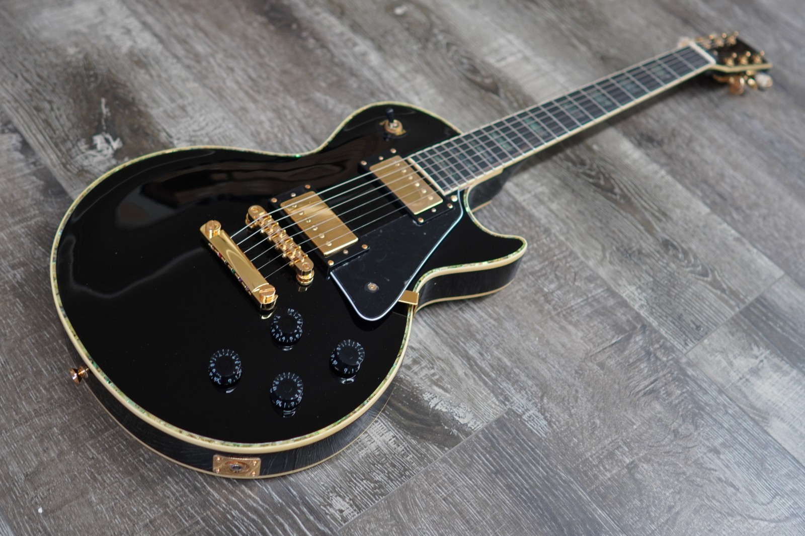 AIO SC77 Electric Guitar -Solid Black