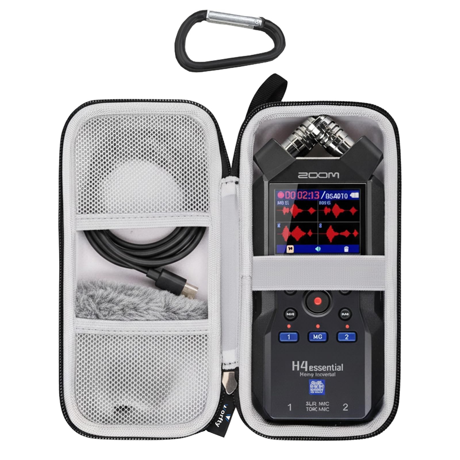 for Zoom H4essential 4-Track Handy Recorder (2024 Model) Carrying Storage Cas…