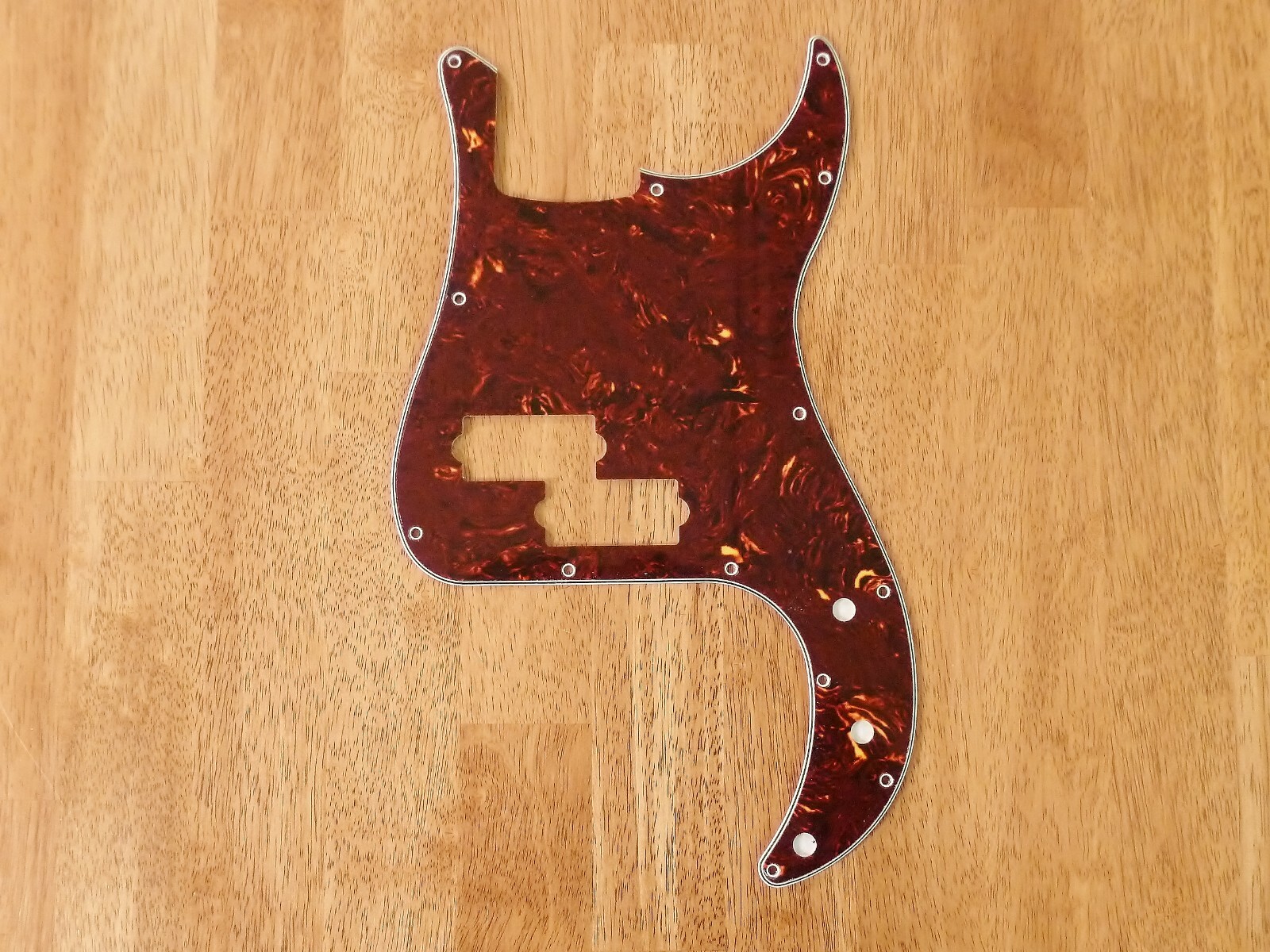 PICKGUARD BROWN TORTOISE SHELL 4 PLY FOR FENDER P BASS / PRECISION BASS
