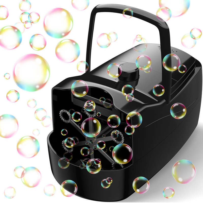 Sizonjoy Bubble Machine Automatic 18000 Per Minute Big Bubbles Blower Maker For