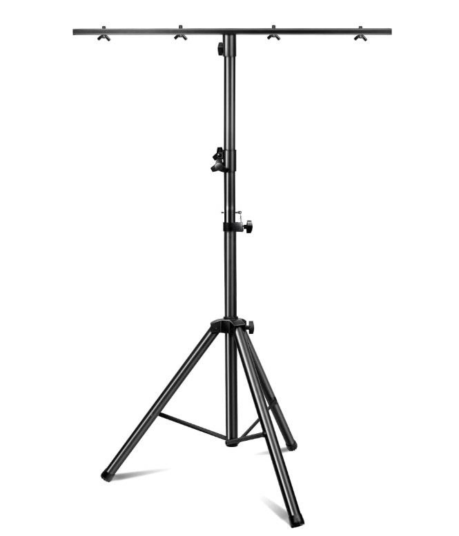 DJ Light Stand 41-95″ Adjustable Tripod T-Bar Stage Lighting Stand