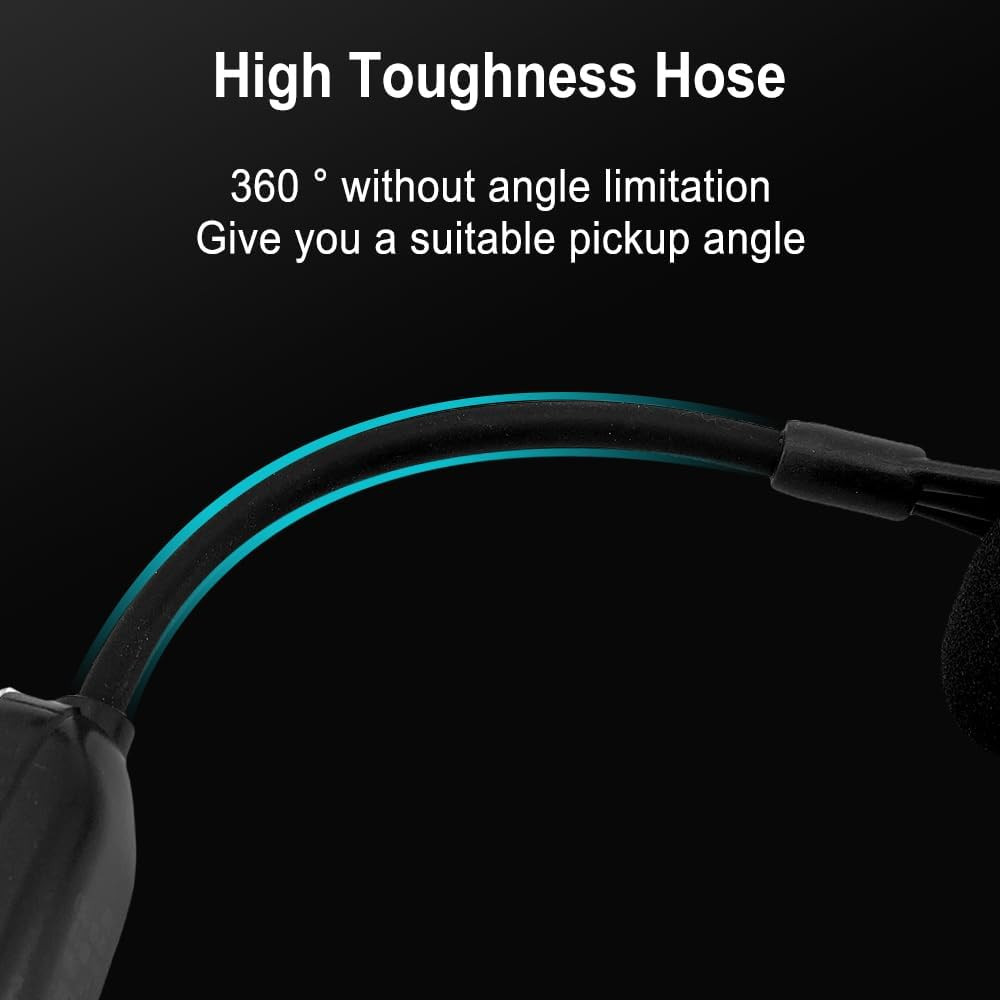 UHF Wireless Saxophone Microphone System Clip-On Instrument Microphone Ideal for