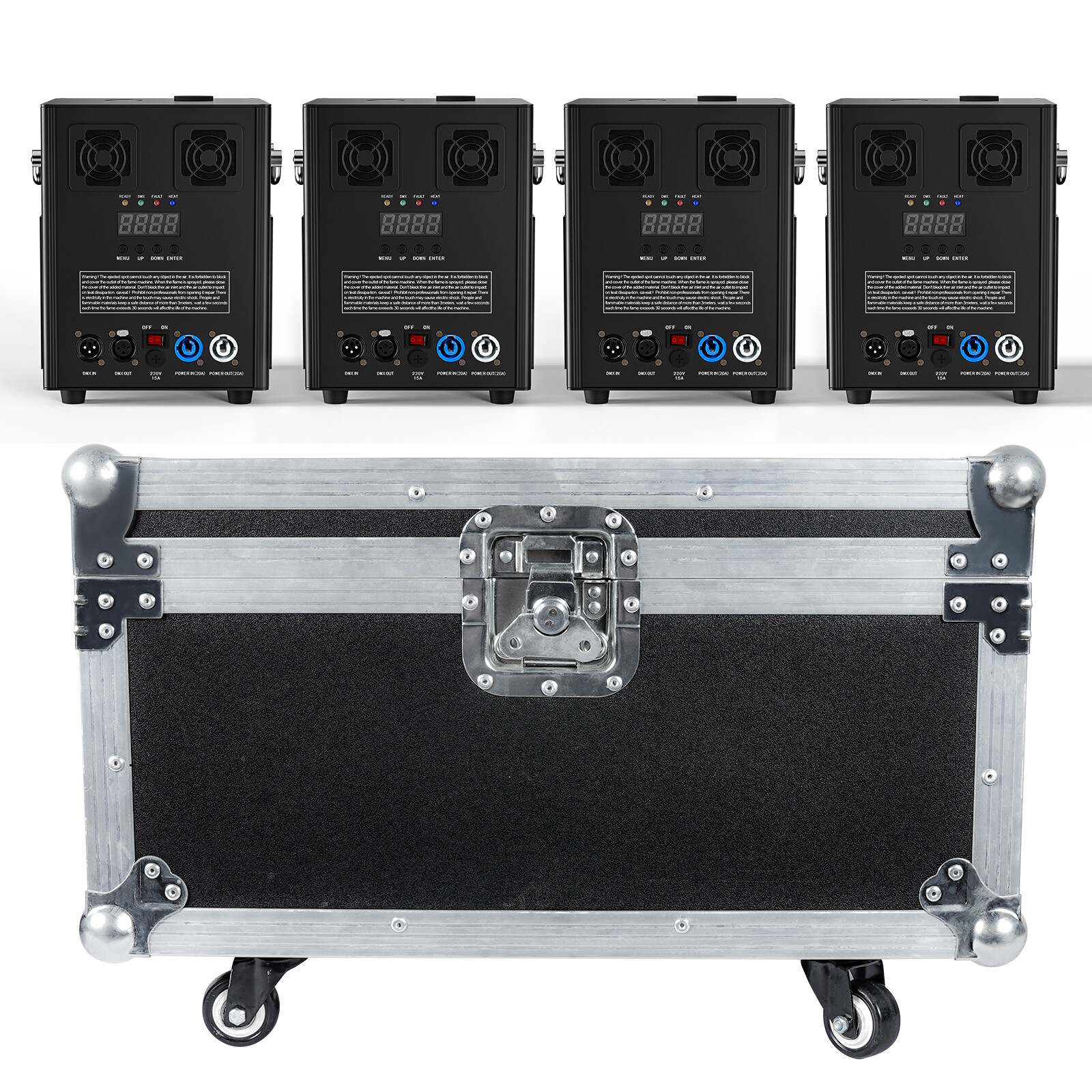 700W Cold Spark Firework Machine DMX Stage Effect Wedding DJ Party w/Flight Case
