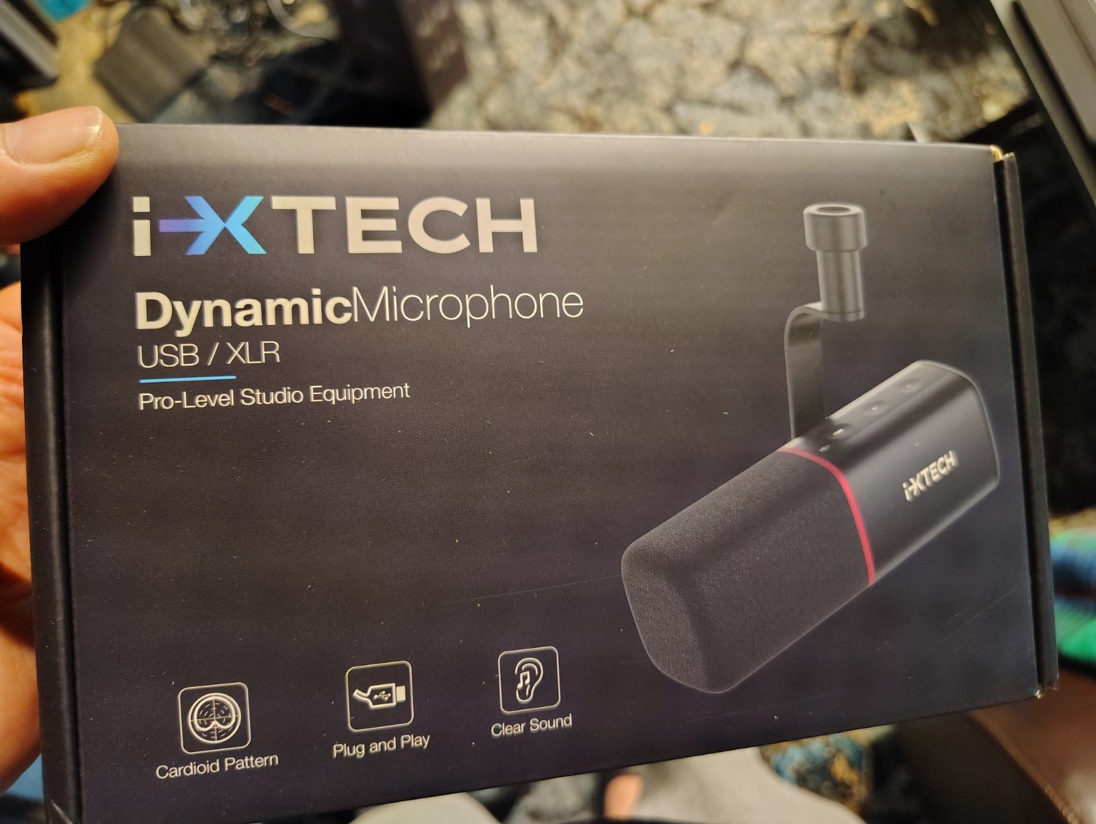 ixtech Dynamic XLR USB Podcast Microphone