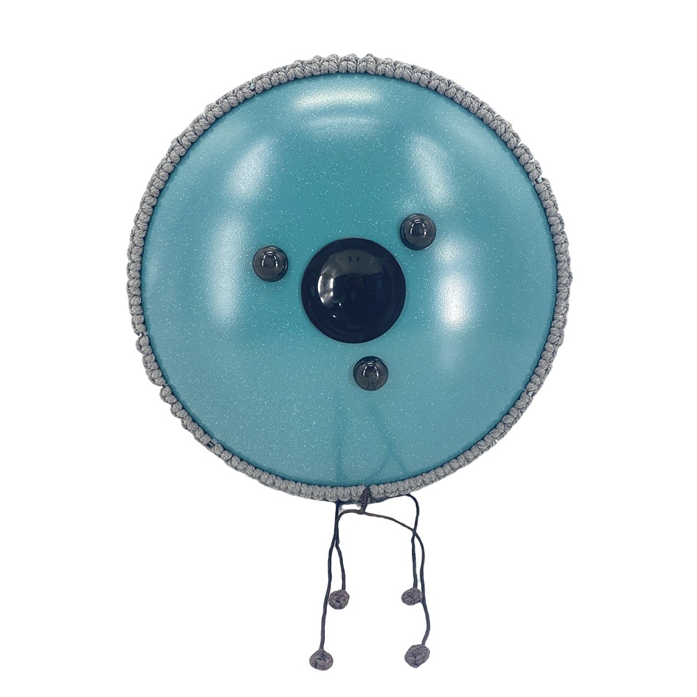 D Major Steel Tongue Drum Handpan 13-Inch 15-Note Rain Drum for Outdoor Gardens
