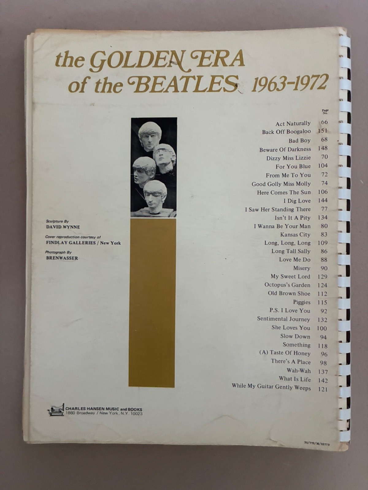 The Golden Era Of The Beatles 1963-1974 Piano/Vocal Sheet Music Book, Hansen