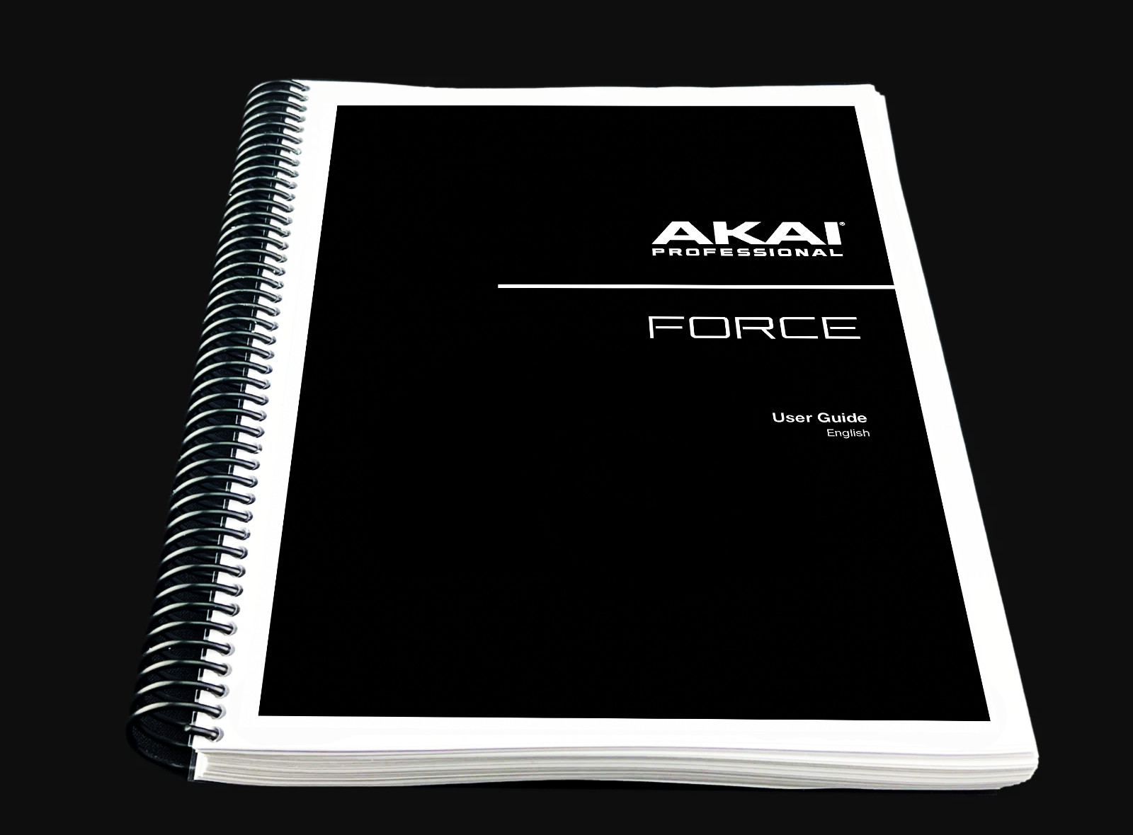 AKAI Professional FORCE: 459 Page User Guide V3.7 English COIL BOUND Color Copy