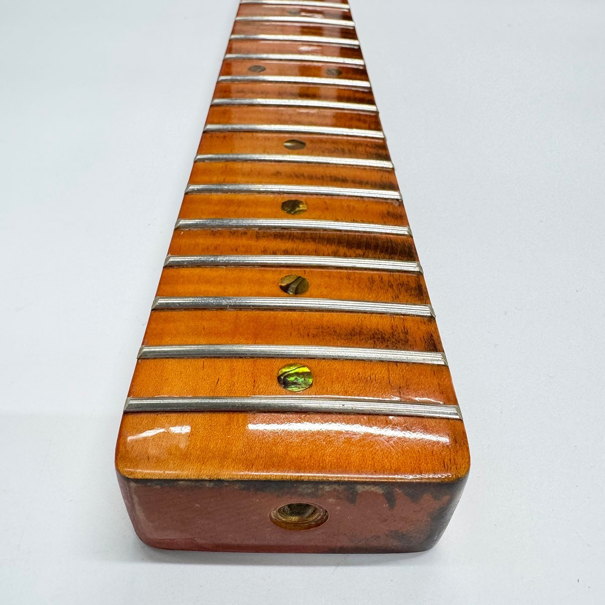 Roasted Maple 21-Fret 25.5″ Scale Length Electric Guitar Neck, One-Piece Neck &