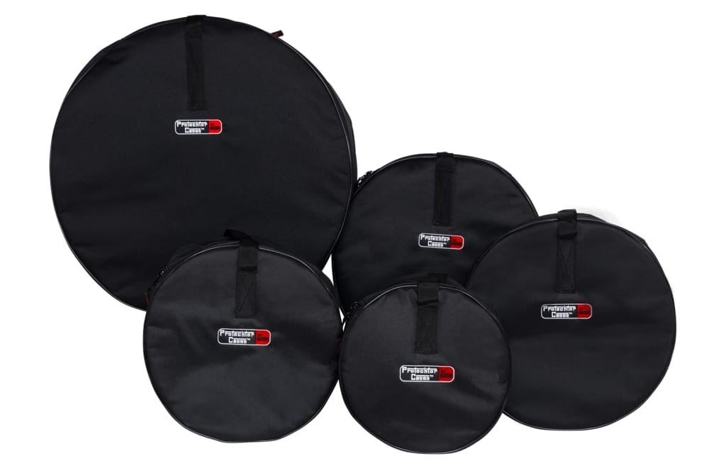 Gator GP-ROCK-100 Black Rock Drum Set Bags 5-Piece Comfortable Carrying Strap