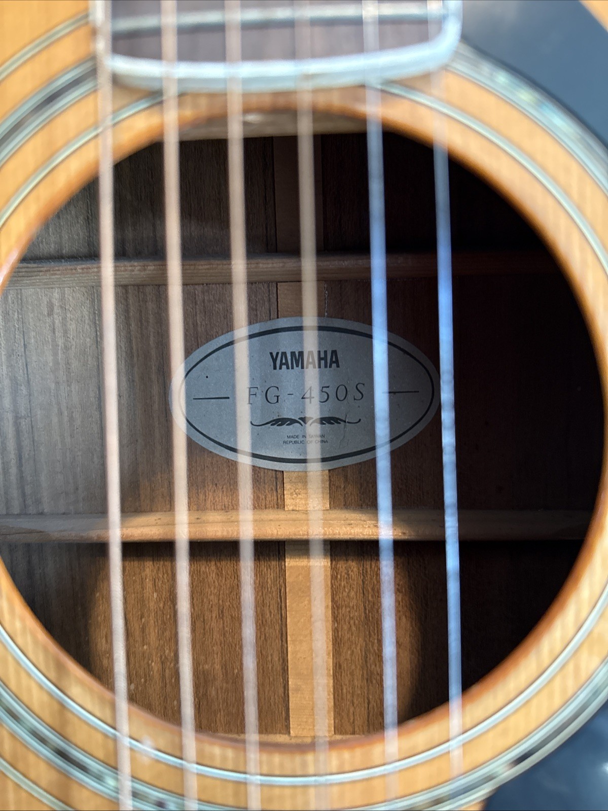 Yamaha FG-450S Dreadnought Acoustic Guitar made in Taiwan SEE DESCRIPTION