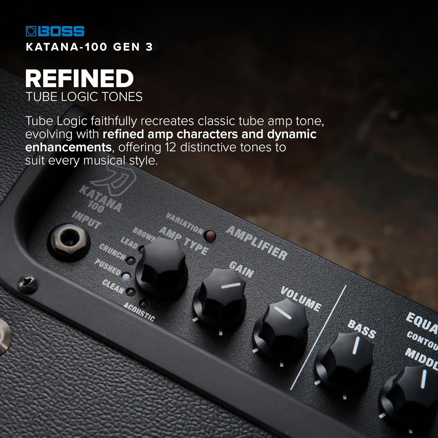 Katana-100 Gen 3 Guitar Amplifier | Powerful 100-Watt Combo Amp | Custom 12-Inch