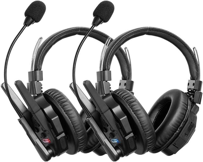 SYNCO Xtalk XMax2 Full-Duplex Wireless Intercom System with 2PCS Double-Ear…