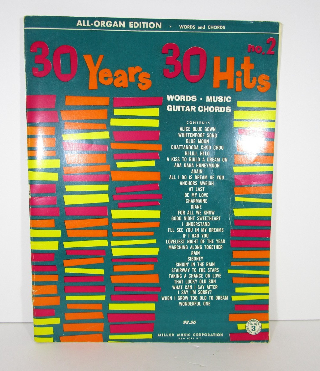 30 Years 30 Hits No. 2 – All Organ Edition Russ Taylor Copyright 1967 ~