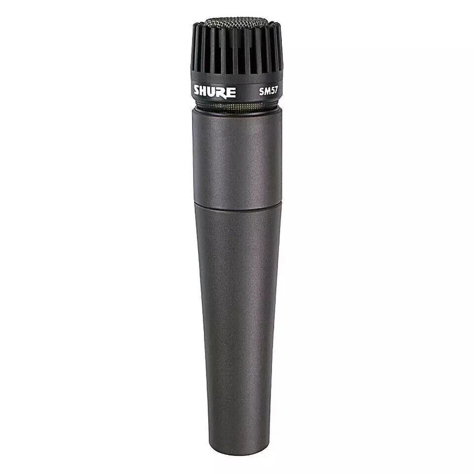 Shure SM57LC Dynamic Instrument Mic XLR Professional Microphone Stand Clip Bag