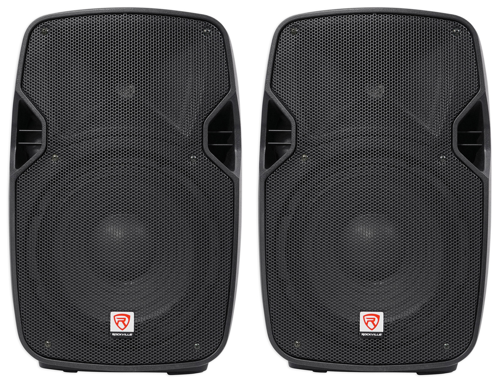 2 Rockville SPGN108 10″ Passive 800W DJ PA Speakers ABS Lightweight Cabinet 8ohm