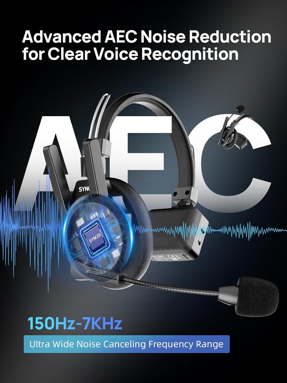 SYNCO XTALK XPRO5 Wireless Intercom Headset 2.4GHz System 5 Person 500m/1640ft