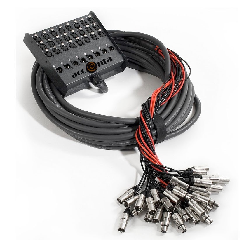 Accenta Stage Box Snake 100 ft 24 XLR Input and 8 Outputs ACC8241