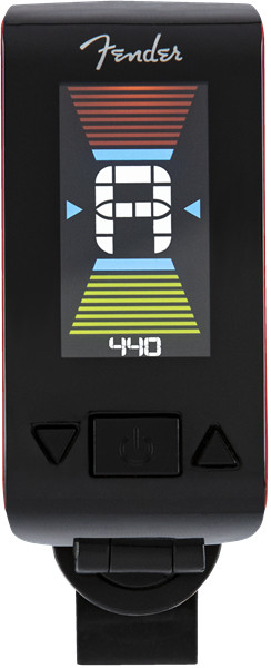 Genuine Fender Original Clip-On Color LCD Tuner for Guitar, Banjo – FIESTA RED