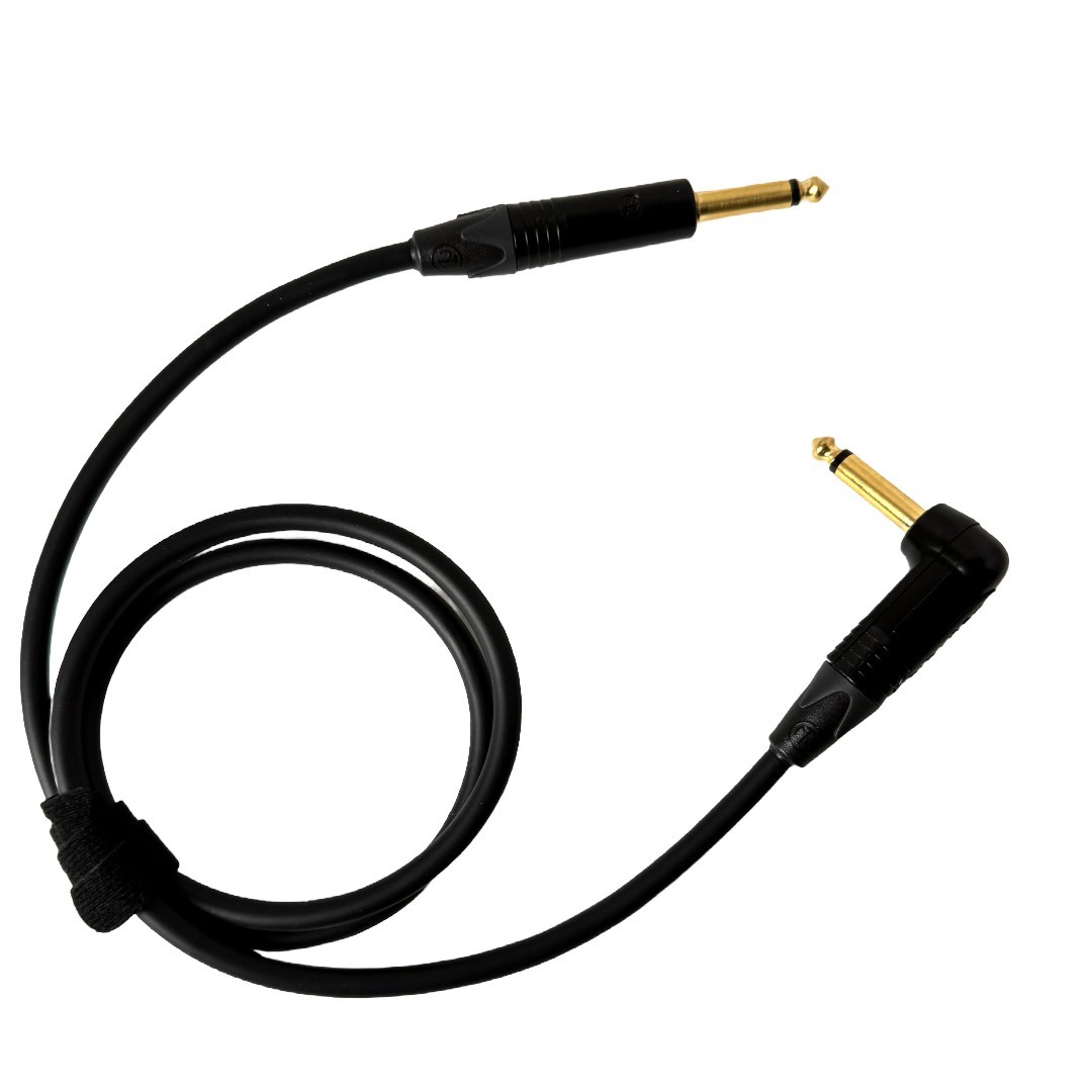 10 FT Mogami 2524 Guitar Cable – Neutrik NP2X‑B Gold Plugs – Handmade