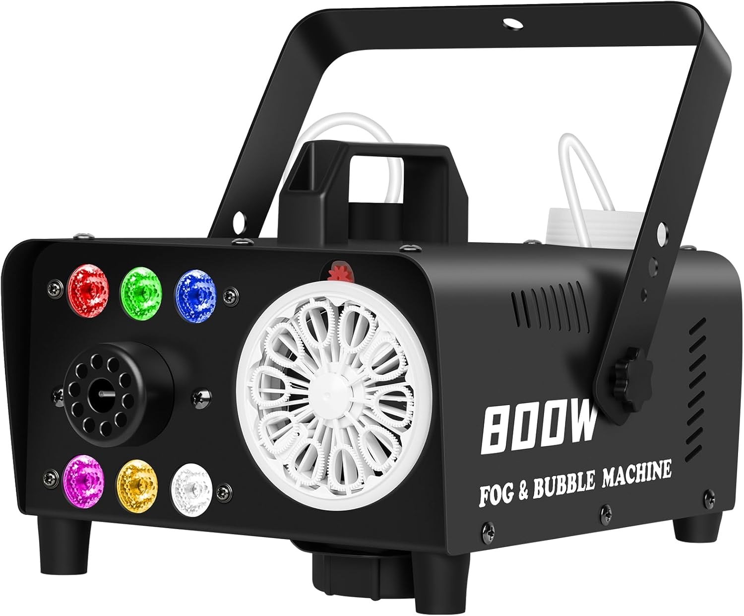 Fog Bubble Machine 800W 2-in-1 Bubble Fog with RGB Lights & Remote Control, Smok