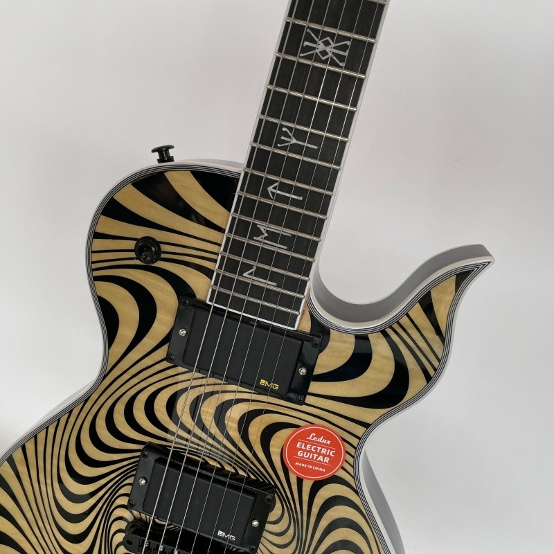 New Electric Guitar Cream Yellow Zakk Vortex Audio Black Hardware H-H Pickups