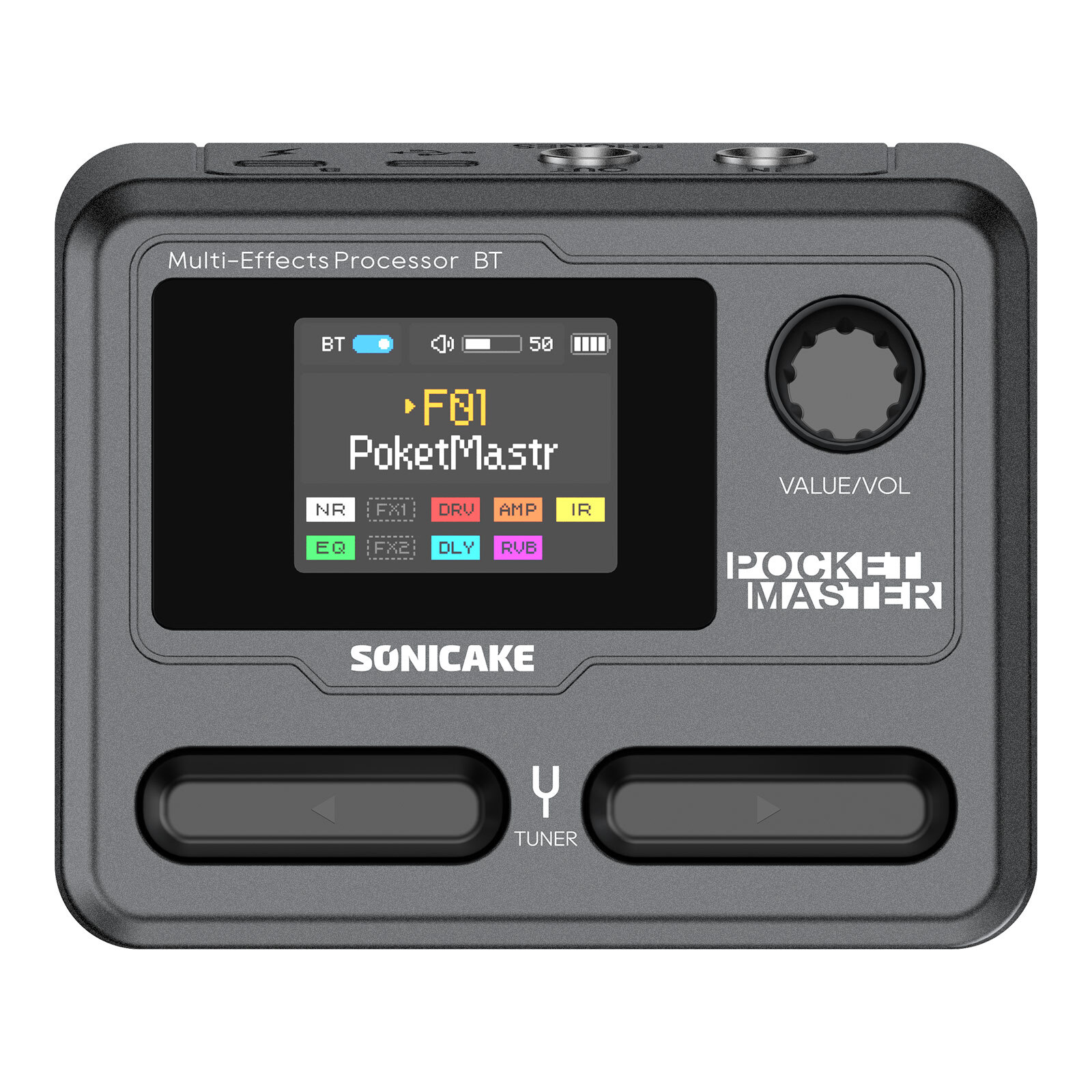 SONICAKE Pocket Master Guitar Modeling IR Cabinets Simulation Multi-Effects Ste
