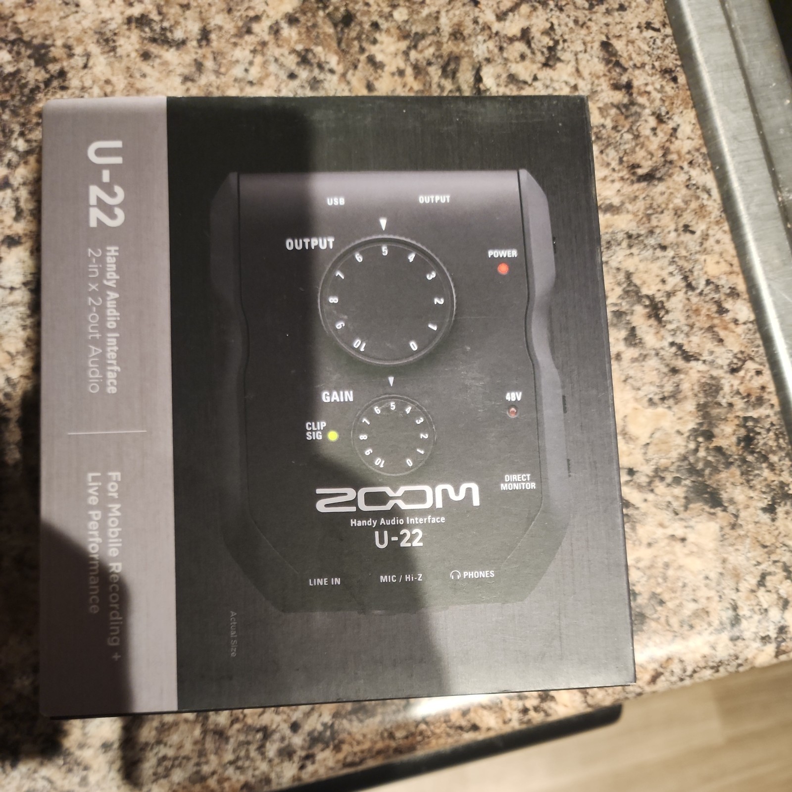 Brand new in box, never opened – Zoom u-22, audio interface, 2-in x 2 out audio