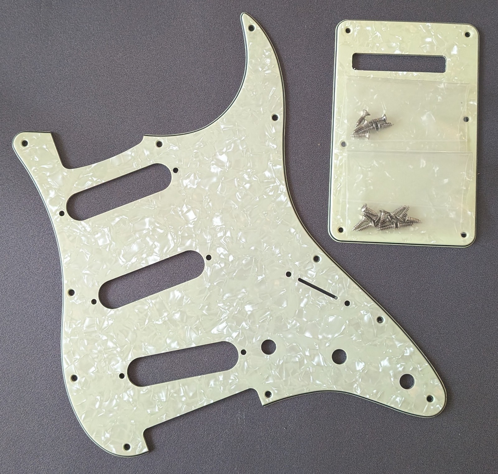 SSS 11-Hole Strat Pickguard & BackPlate Set For Fender Stratocaster (Mexico-USA)