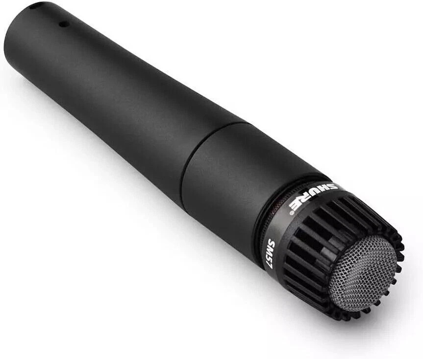 Shure SM57LC Dynamic Instrument Mic XLR Professional Microphone Stand Clip Bag