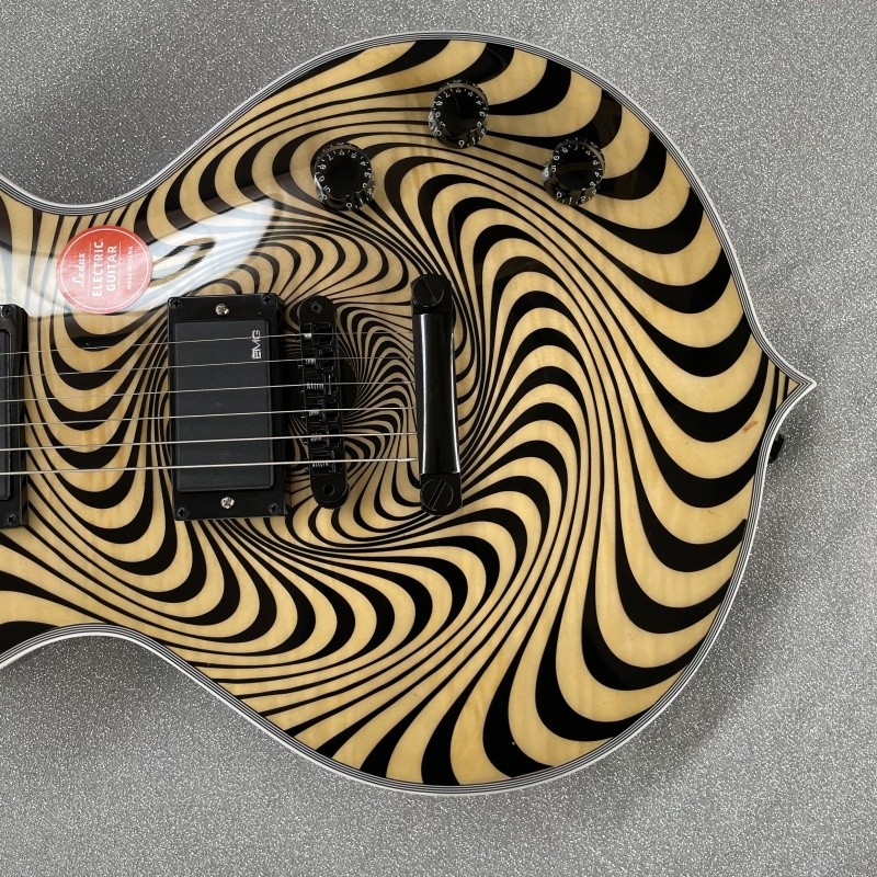 New Electric Guitar Cream Yellow Zakk Vortex Audio Black Hardware H-H Pickups