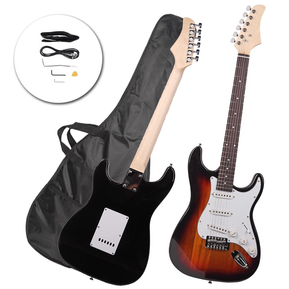 Rose Wood Fingerboard GST Electric Guitar Sunset +Gigbag +Cord+Strap+Accessor
