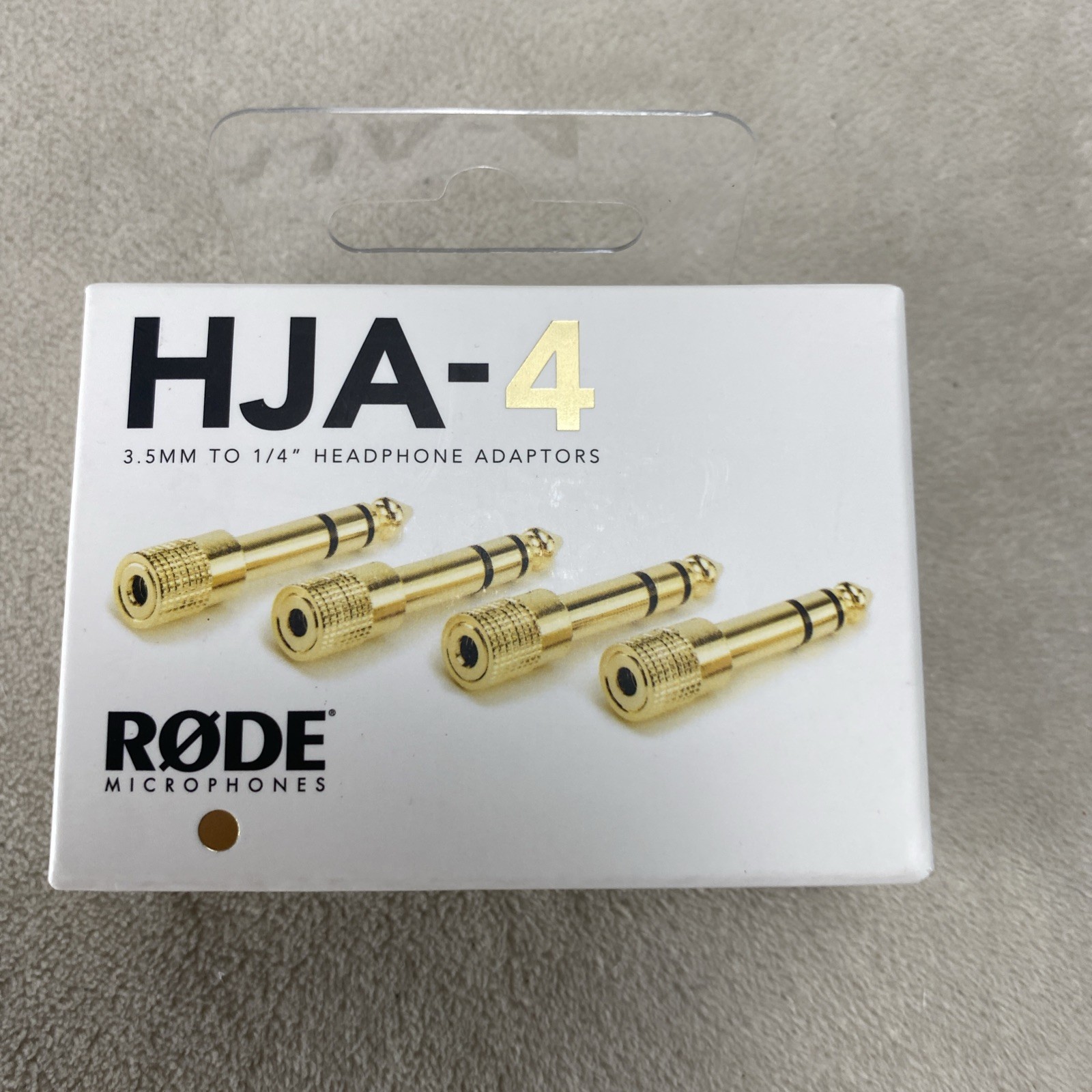 Rode HJA-4 3.5mm to 1/4 inch TRS Headphone Adapters (4-pack)
