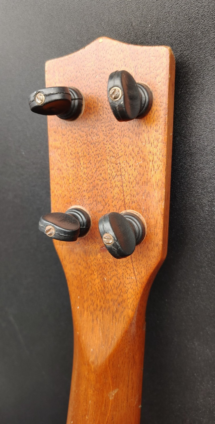 Solid mahogany standard soprano ukulele Japan- or Korea-made 1950s, unbranded