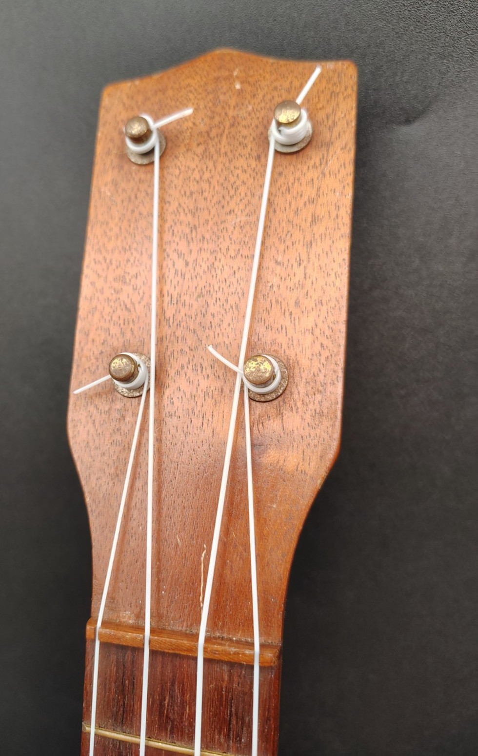 Solid mahogany standard soprano ukulele Japan- or Korea-made 1950s, unbranded