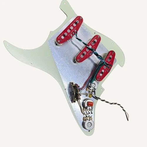 SHG5014® Hot Modern Noiseless Loaded Stratocaster Pickguard USA Spec Wiring New!