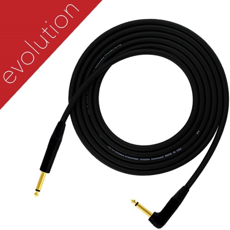 ProCo EVLGCLN-20 Evolution Straight to Right Angle Instrument cable – 20 ft
