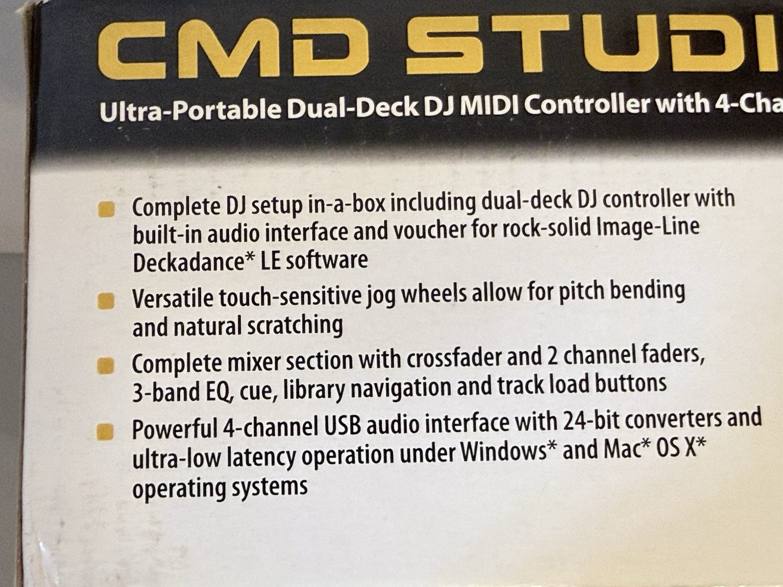💥NEW NIB💥 BEHRINGER CMD STUDIO 2A Ultra-Portable Dual-Deck DJ MIDI Controller