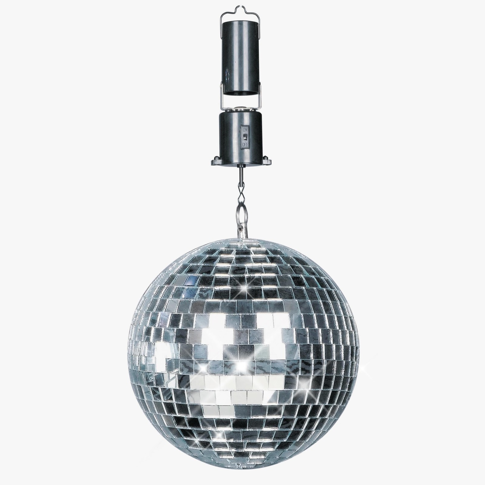 8″ Disco Ball Kit with DC Battery Motor & Hanging Ring – Rotating Real Glass …