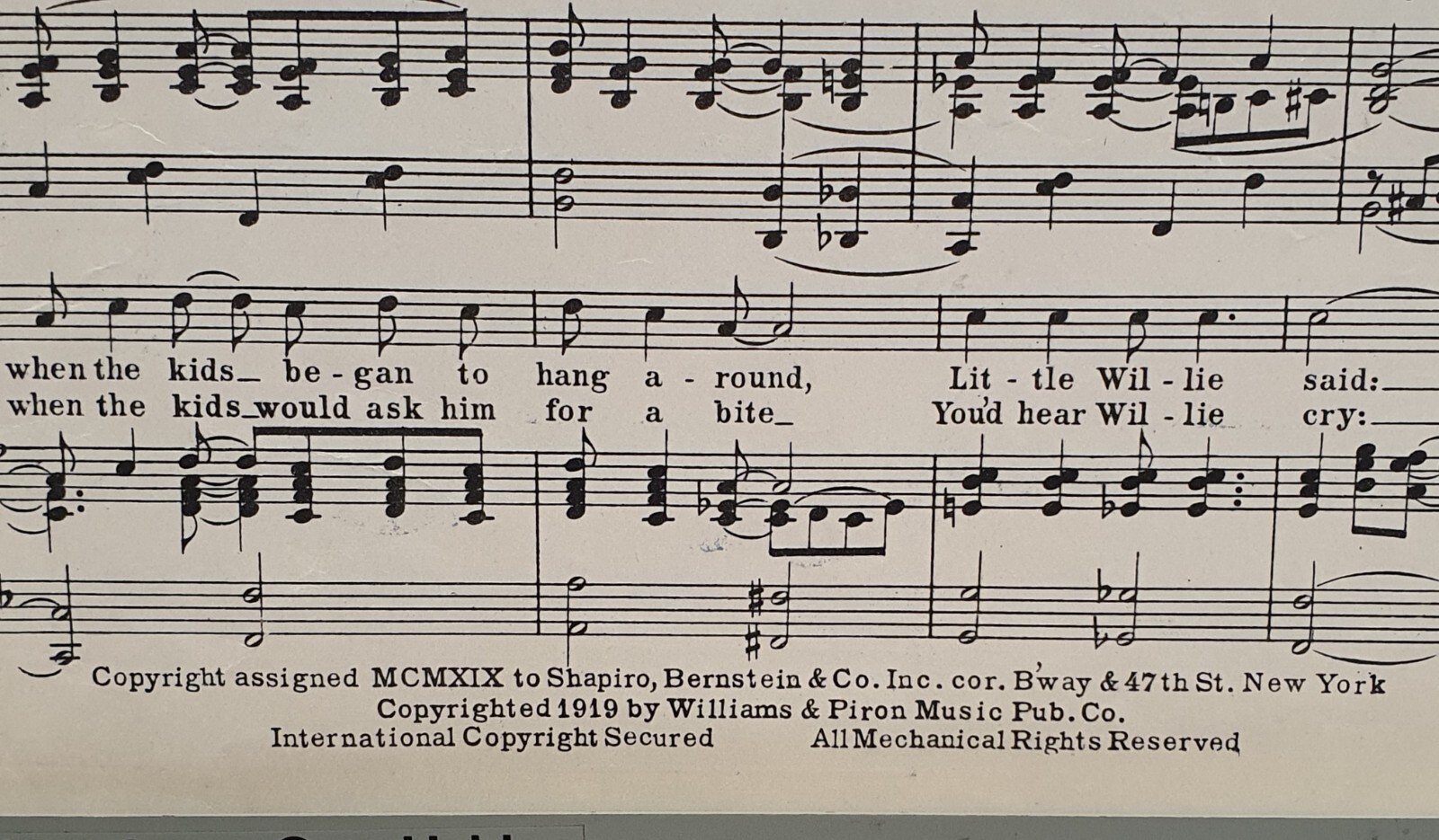 I Aint Gonna Give Nobody None O This Jelly Roll Original 1919 Piano Vocal Bflat
