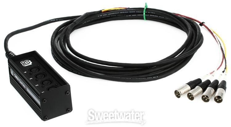 Pro Co SMAST 4-channel XLR Drop Snake – 25′
