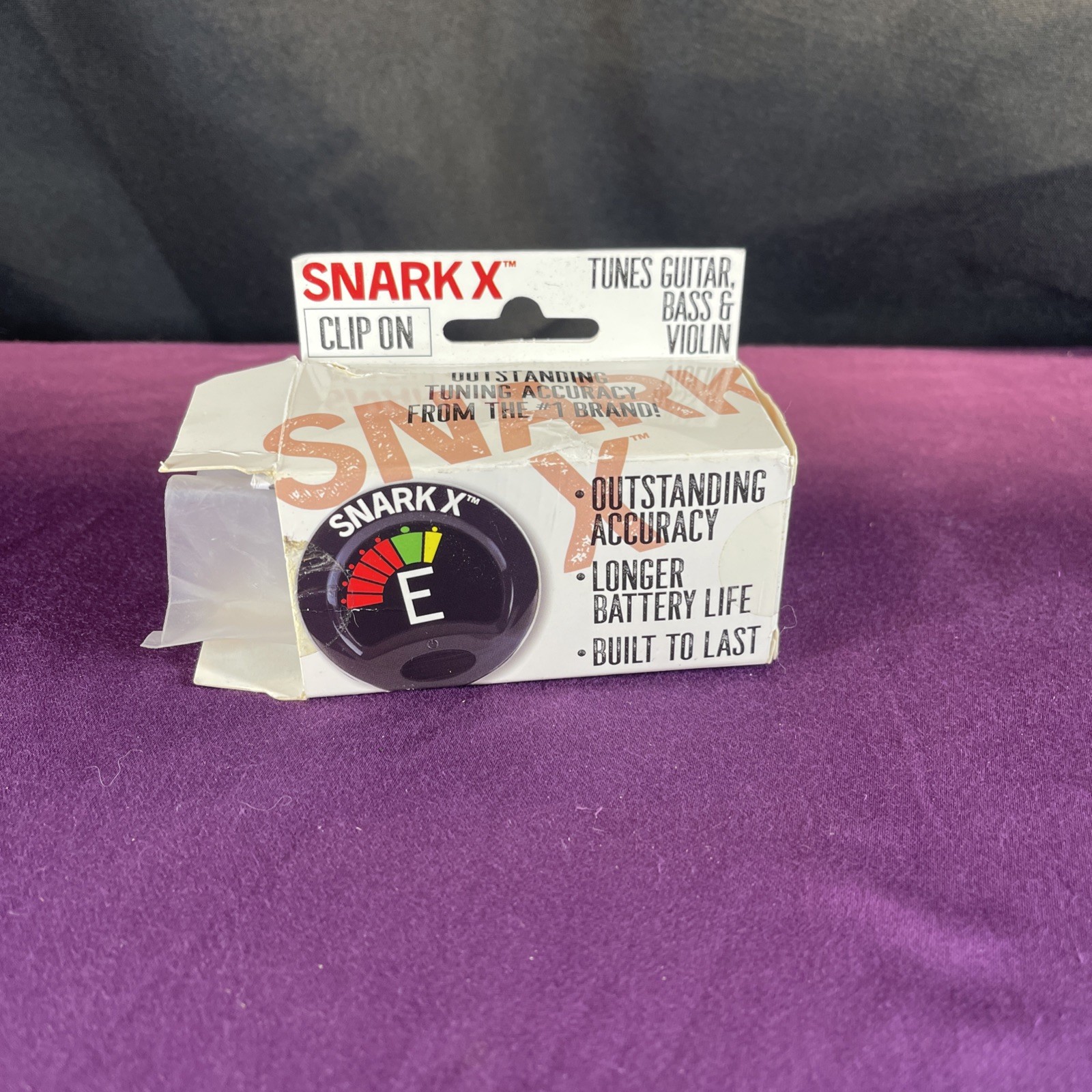 SnarkX Clip-On Chromatic Tuner Guitar Bass Violin Color Display Long Battery